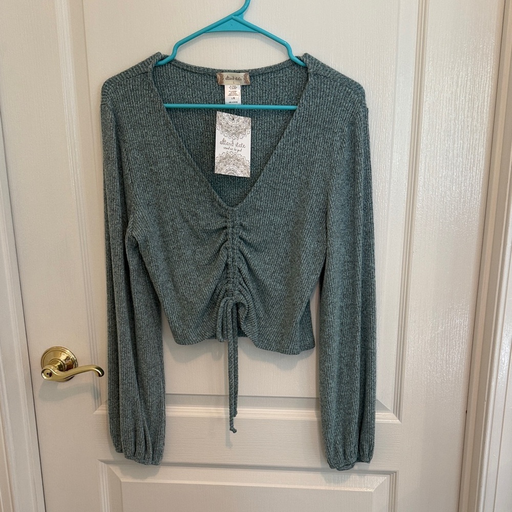 NWT Altar’d State Mint Cropped Sweater